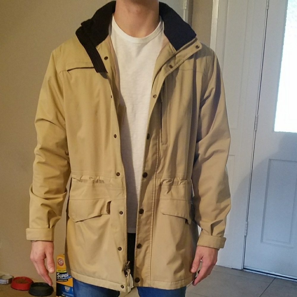 Orvis Tan Warm Winter Raincoat - Large